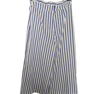 JEALOUS TOMATO Striped Gaucho Pants Women's Size M NWT